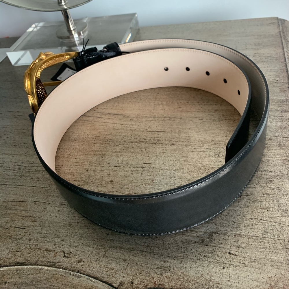 Versace Cintura Vitello Leather Belt - Picture 13 of 16